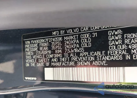 2015 Volvo Xc60 из США, поврежденный, VIN YV4902RK2740596